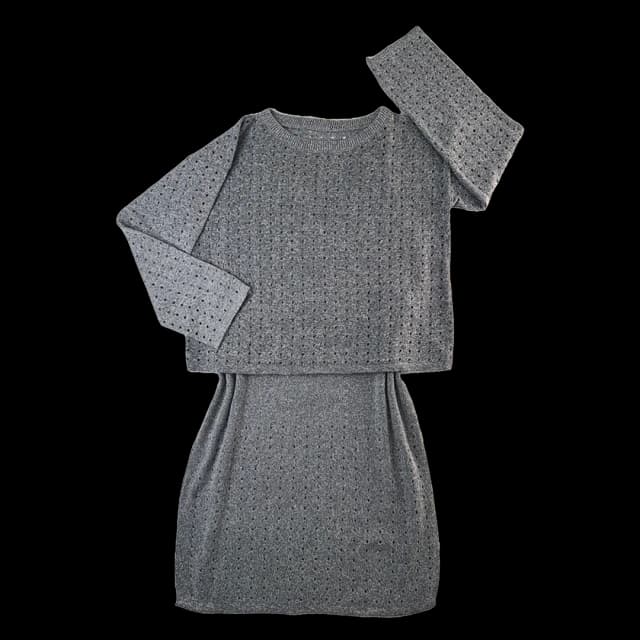 بلوز بافت زنانه طرح دار مات جین